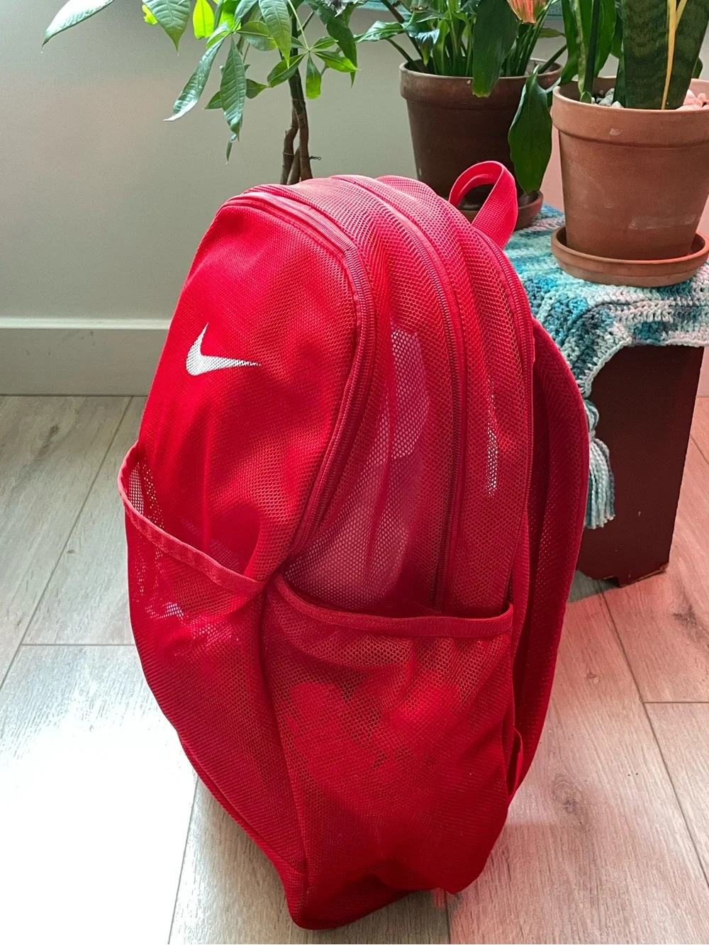 Nike Brasilia Mesh Training University Red Backpack